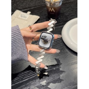 银色ins波浪纹钢带